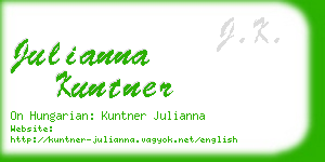 julianna kuntner business card